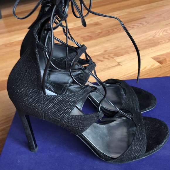 Stewart Weizmann black straps heels - Picture 2 of 6